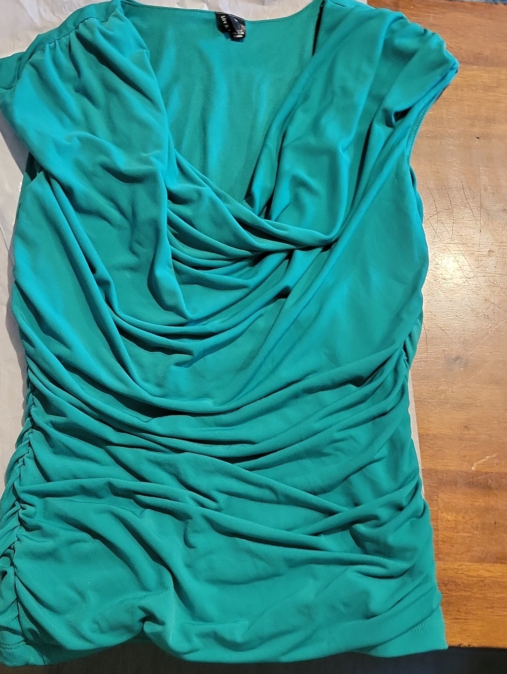 Draped  Green Top